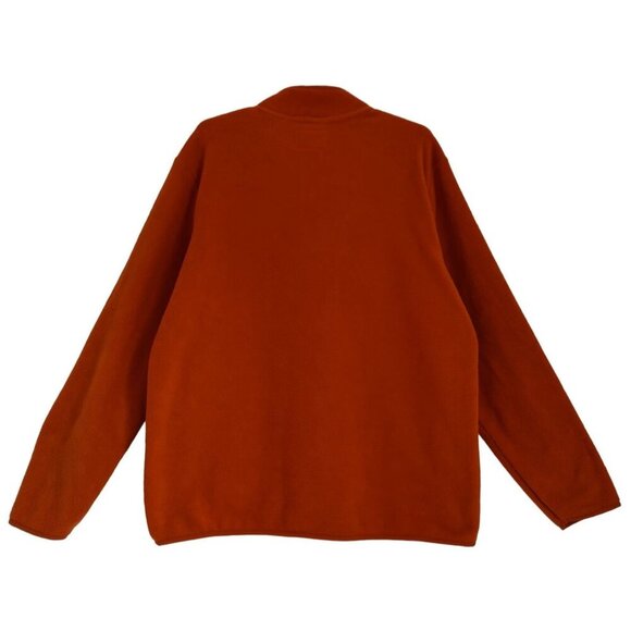 Goodfellow & Co Recycled Polyester Orange Fleece Jacket Men's XL. NWT - Picture 2 of 9